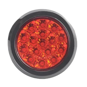 4â€ Round Red, 16 SQ LED, 12 Volts, w / grommet
