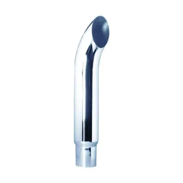 CHROME STACK, CURVED STYLE, 6" DIA 36" LENGTH 5" O.D. INTEL