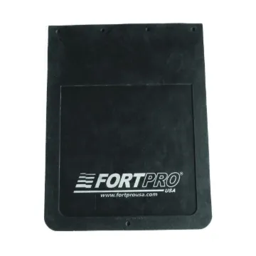 MUD FLAP BLACK WITH WHITE LETTERING 24"X30"