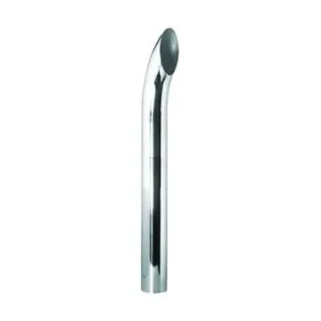 CHROME STACK, CURVED STYLE, 5" DIA 60" LENGTH 5" I.D. INTEL