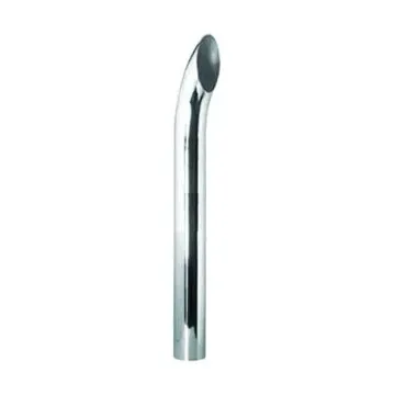 CHROME STACK, CURVED STYLE, 4" DIA 78" LENGTH 4" I.D. INTEL