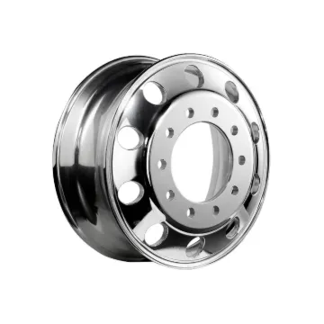 ALUMINUM WHEEL 22.5" X 8.25" (AMERICAN HUB)  10 HAND HOLES Machined