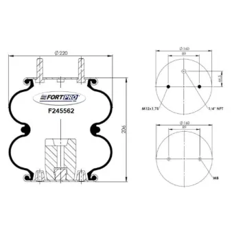 AIR SPRING  6905, 2B9-206