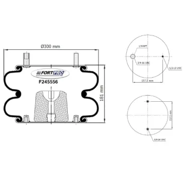 AIR SPRING  7410, 2B12-406